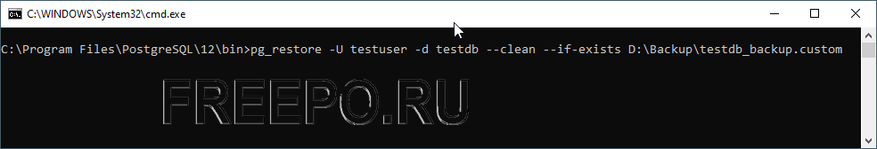 postgres pg_restore command