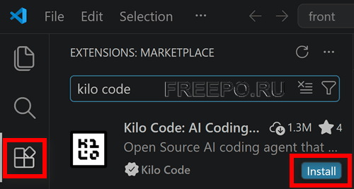 kilocode install