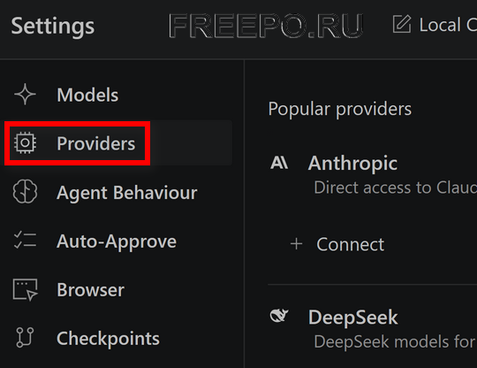 kilocode providers